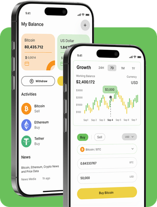 Bright Fundale trading platform with live market data